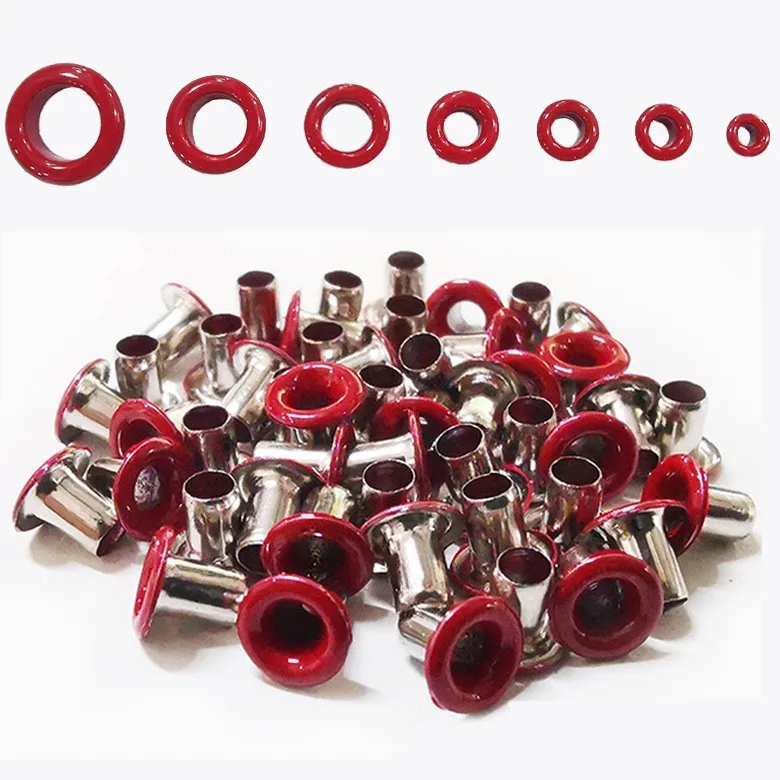 clothing shoes metal button round stainless steel eyelets with customized logo