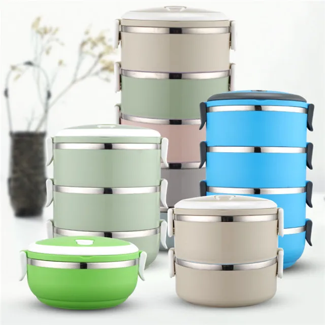 High Quality Stainless Steel Lunch Box Hot Sale  Accept Small Quantity customizing SS Food Lunch Box
