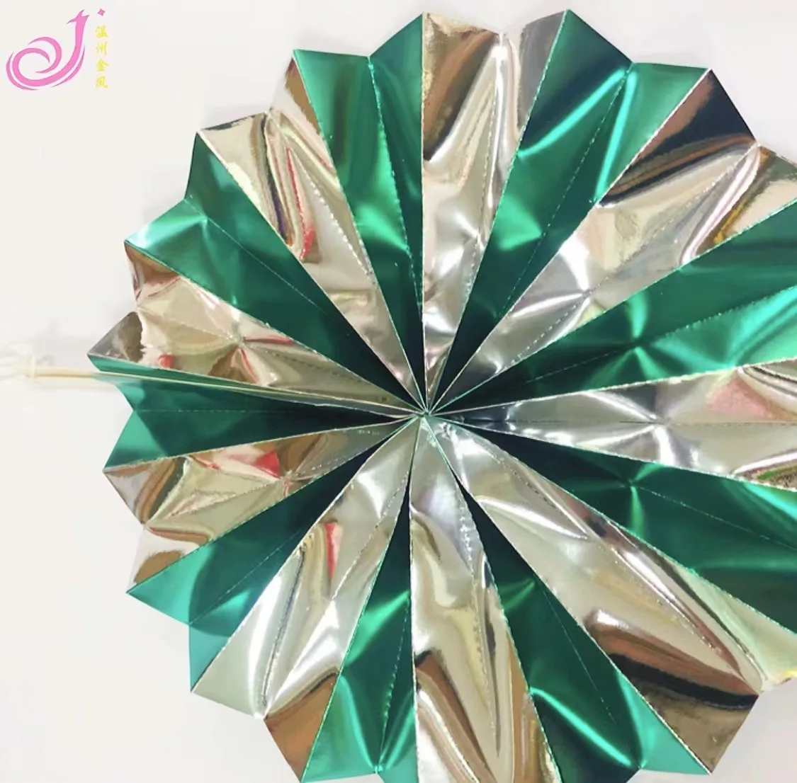 Wedding holiday Birthday party floral origami folding flower fan wedding room decorate