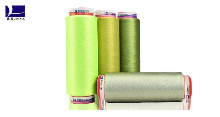 
China factory overlock threads blended yarn sewing thread 100% polyester dty yarn 