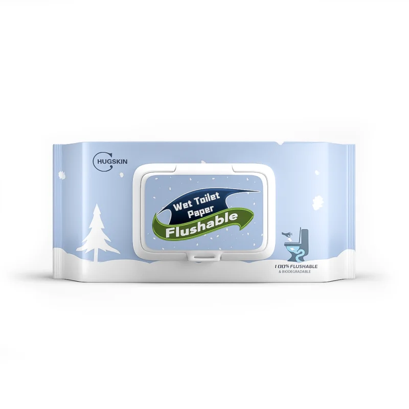 New design 100% cotton Customized 80pcs Hygiene Butt Cleaning Tissue Biodegradable Toilet Wipes for Toilet