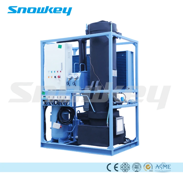 
Snowkey tube ice making machine with stainless steel evaporator 