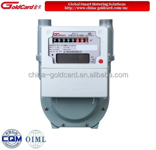 GPRS умный диафрагменный газовый счетчик с дистанционной зарядкой