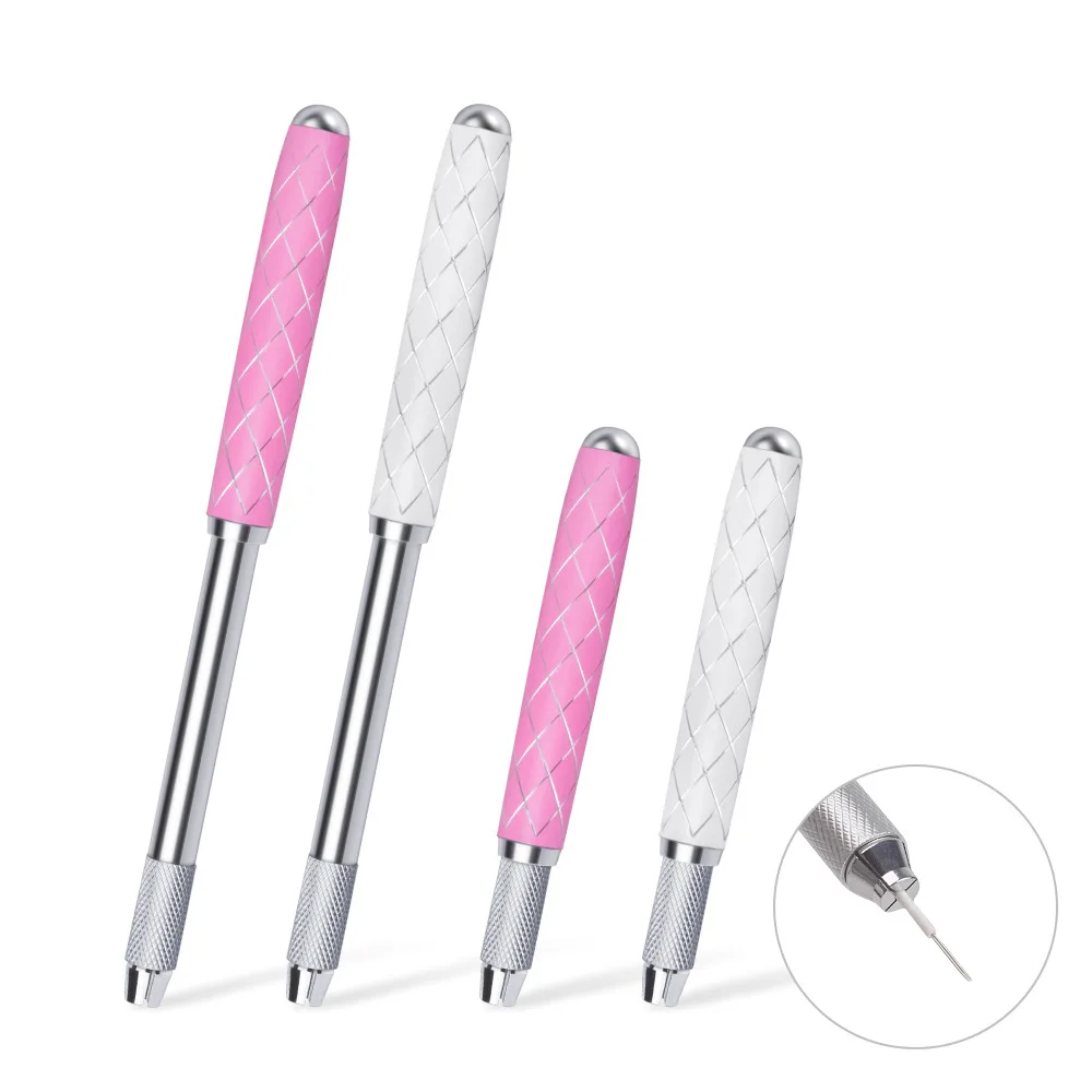 Cross Mouth Retractable Tattoo Pen Own Brand Eyebrow Pencil Metal Tattoo Manual Pen