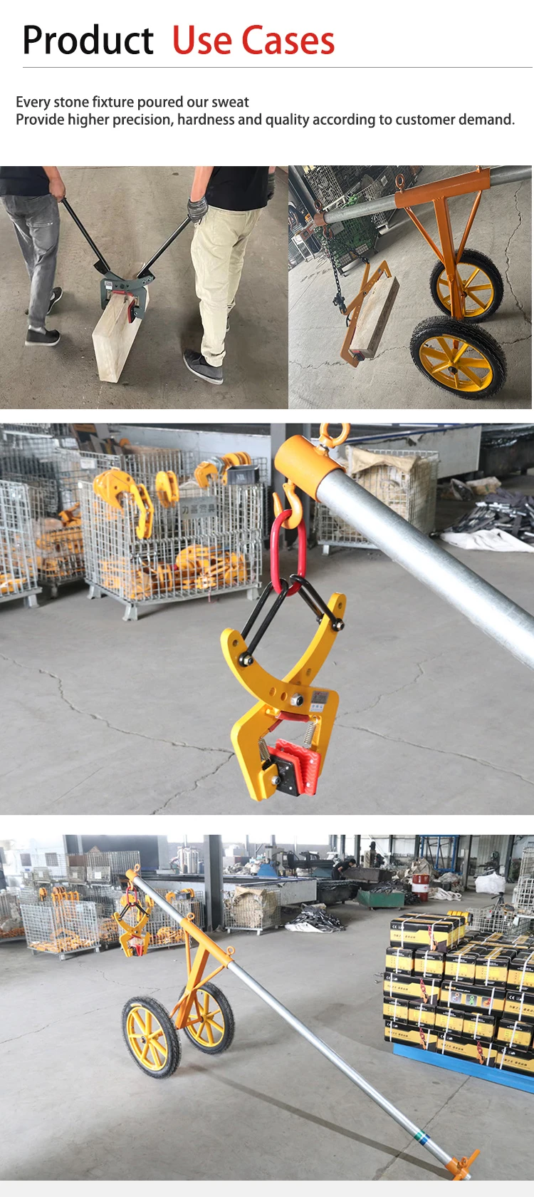 Concrete straight tile marble lifting pliers