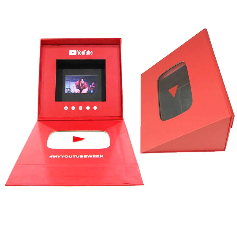 Custom digital video lcd boxes video gift box lcd screen 7 inch 4.3 inch factory in China