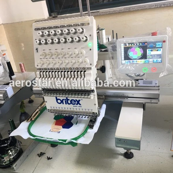 1501 Single Head Flat Computerized Embroidery Machines with Cap Embroidery,Coiling Device