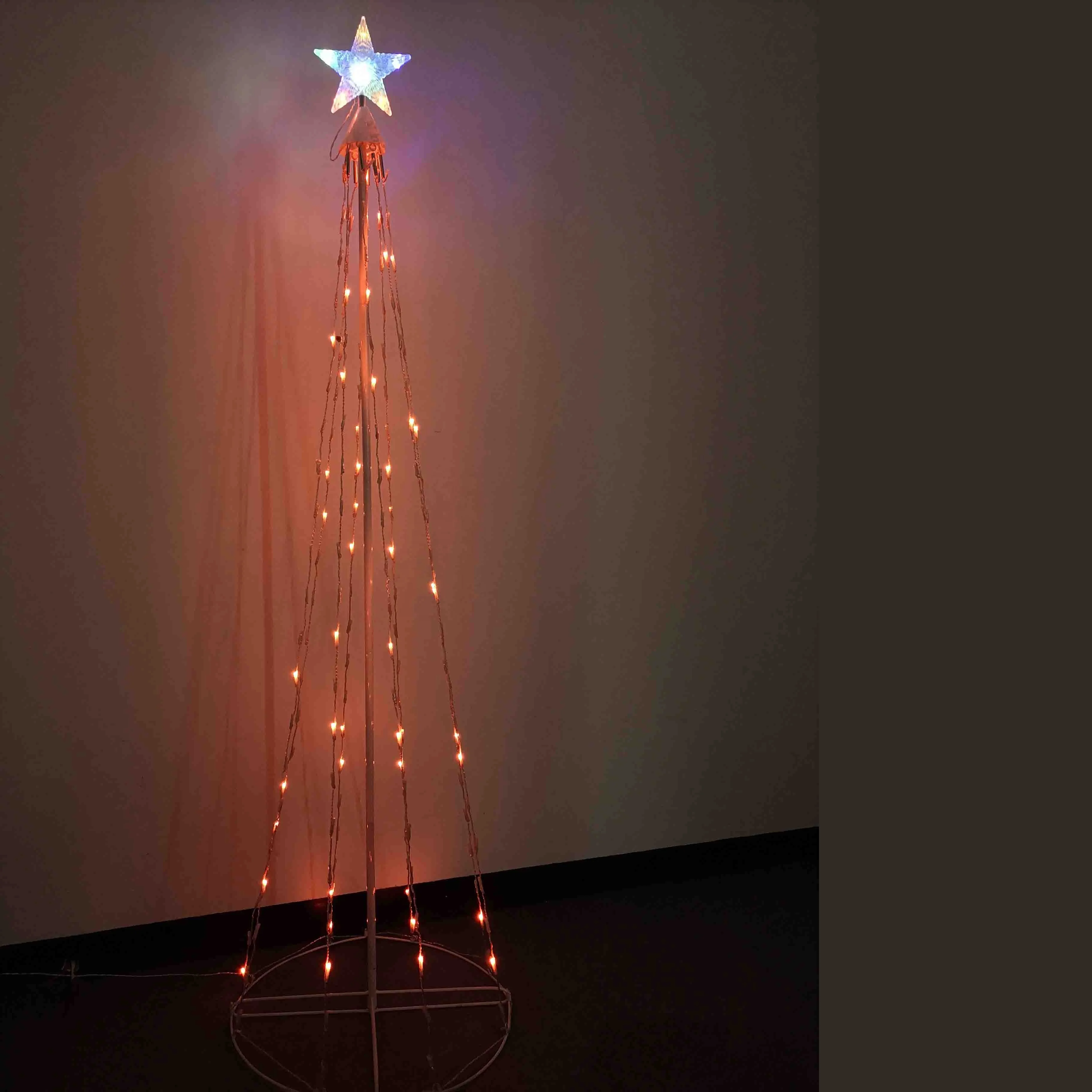 Smart LED Christmas Tree Lights Transformer Cone Tower Shape Multi Color Changeable Christmas tree light  For Holiday Celebrate