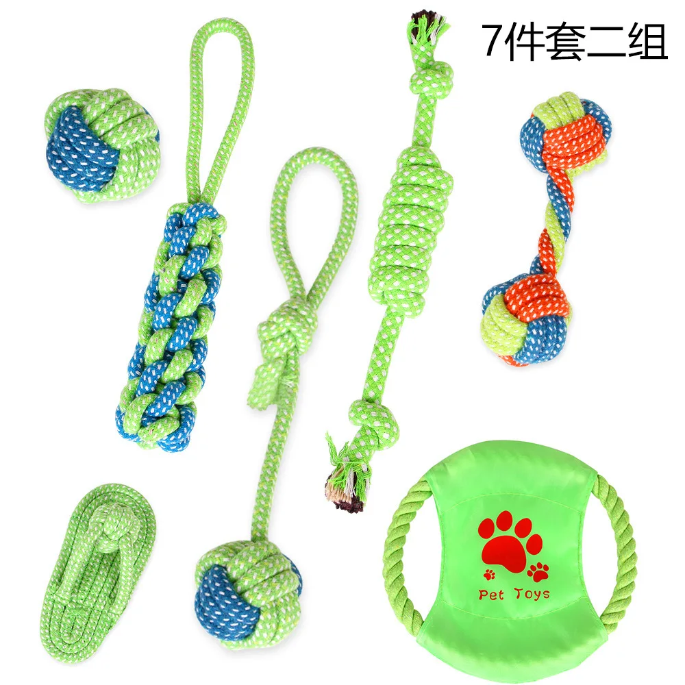 
Amazon Hot Wholesale Dog Rope Toy Multiple Choices Dog Chew Toy for Puppies Teething Dog Tooth Brush Toy 