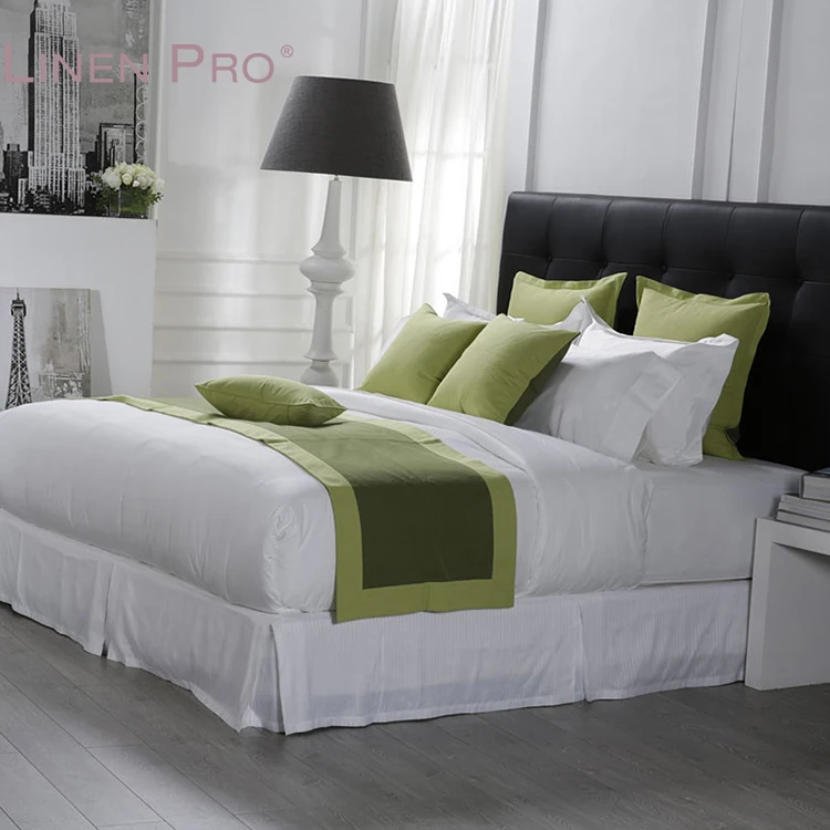 Eliya Manufacturers 100% Cotton 300Tc Plain White Fabric For Hotel Bed Linen Usa Size Bed Sheet Set