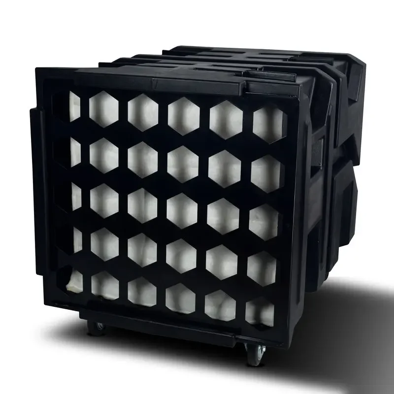 1.5HP Industrial Wet Air Scrubbers Negative Air purifier Machine Airbourne Cleaner HEPA Filter Water Restoration Equipment