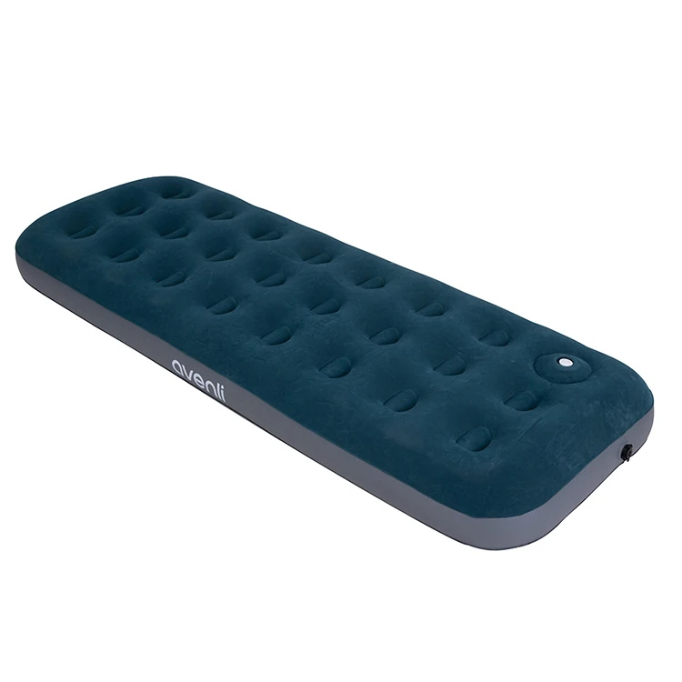 Cheap Price Single Size Inflatable Air Bed Mattress with Built in Foot Pump