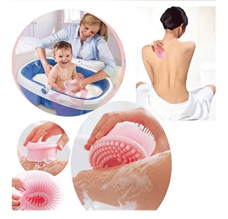 Amazon hot sell cleaning body scrubber silicone shower brush