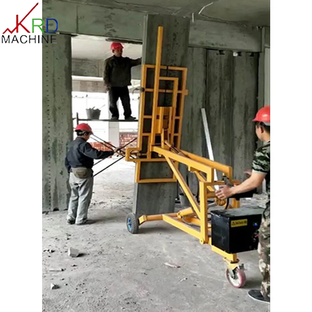 Factory sale Electric hydraulic Rotation 360 degrees Fully automatic Hollow Floor Soundproof Vertical Wall Installation Machine