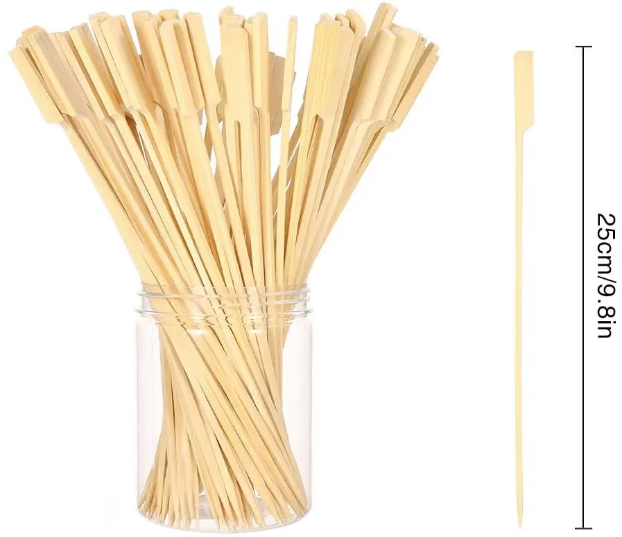 Healthy easy use polish large Disposable Nice-Designed High Quality Bbq Bamboo Paddle pick sticks