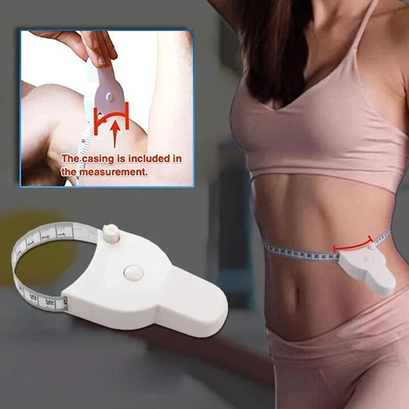 Body Fat Caliper Body Fat Tester Skinfold Measurement Tape with Measurement Chart fat caliper Tape Body Measuring Tool