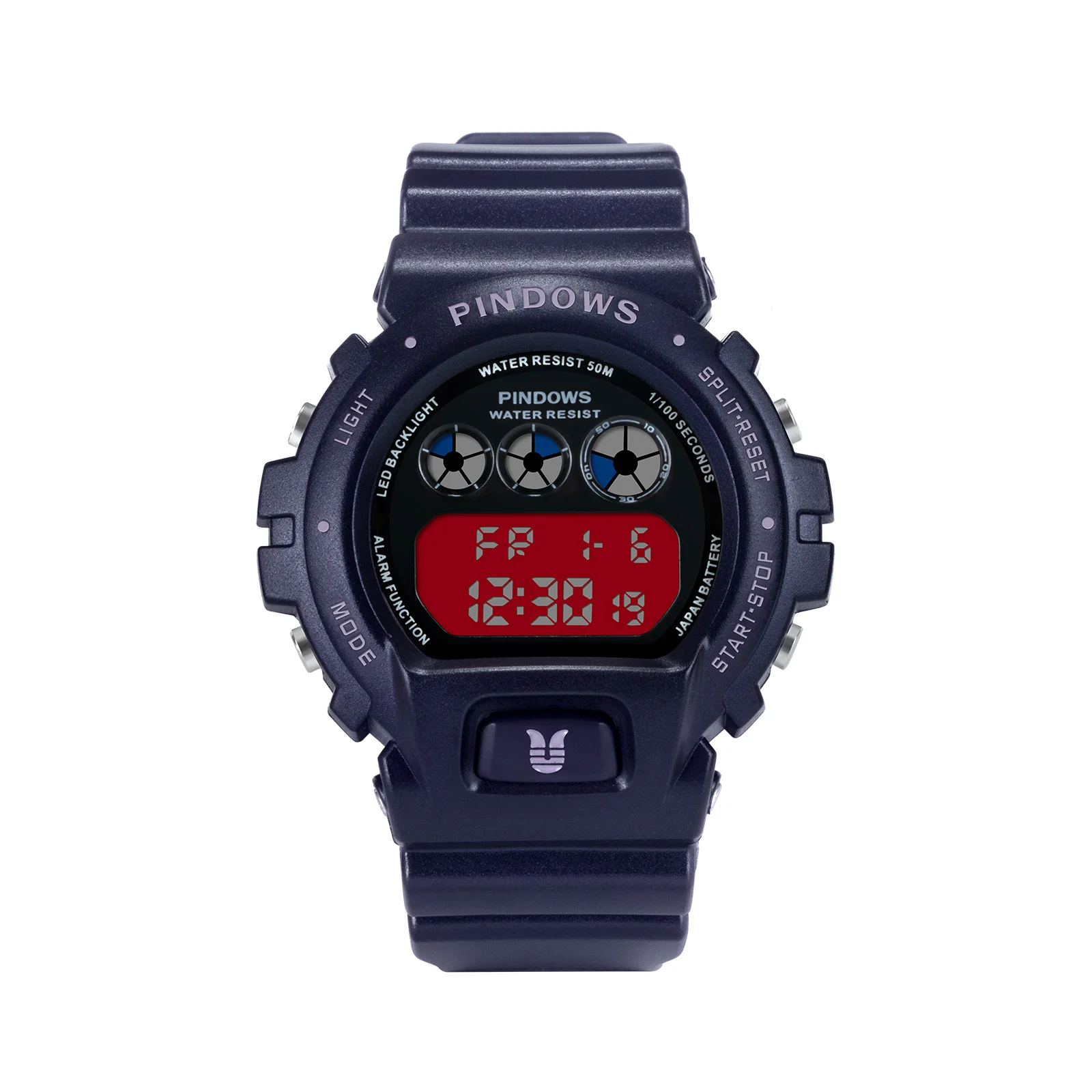 PINDOWS Pasnew 8014 Factory Direct Sales Design Your Own Outdoor Digital Watch Plastic Resin Shock Resistant Sports Waterproof