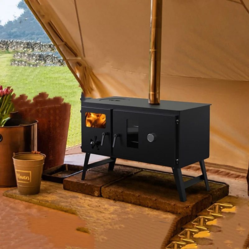 Remaco Hot Sell China Mini Small Wood Burning Cooking Warm Outdoor Camping Bell Tent Wood Stove For Camping