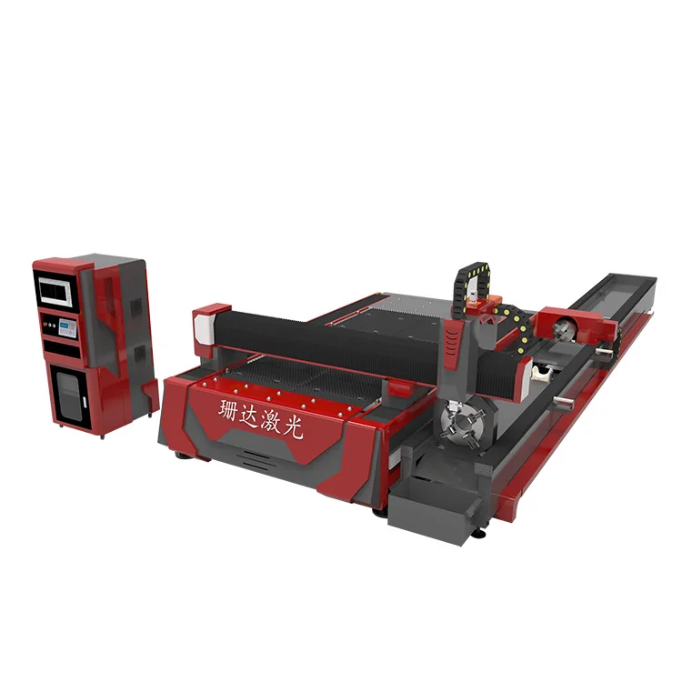high cost performance fiber laser metal sheet tube laser cutting machine for sale