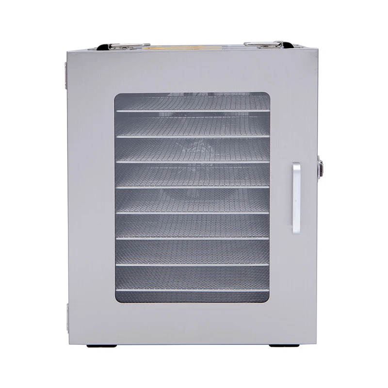 10 Trays Commercial Electric Food Dryer for Meat Drying Stainless Steel Vegetable Dehydrator Fruit Dryer Machine