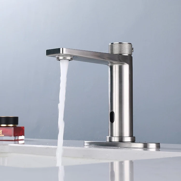 Stainless Steel Infrared Sensor Bathroom Basin Faucet Tap