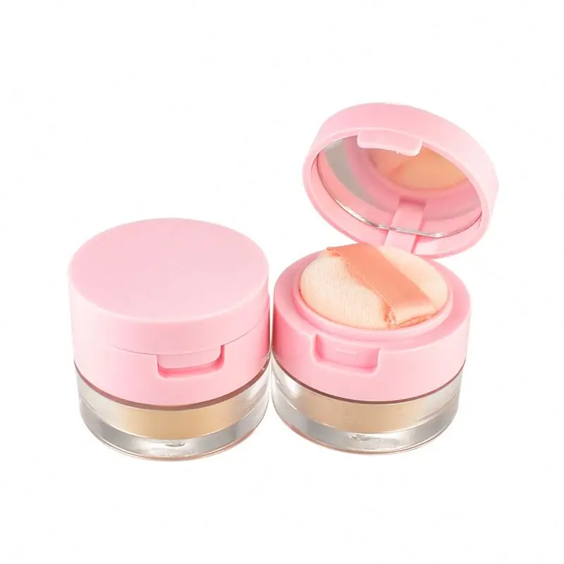 OEM Oil Control Waterproof Square Makeup translucent fit me waterproof vegan shimmer talc free pink setting powder