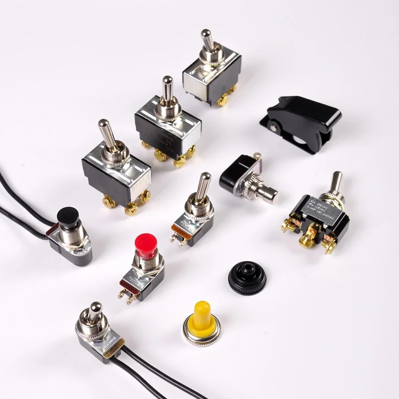 Toowei toggle switch 2 pin NC/NO special push button toggle switch with wire