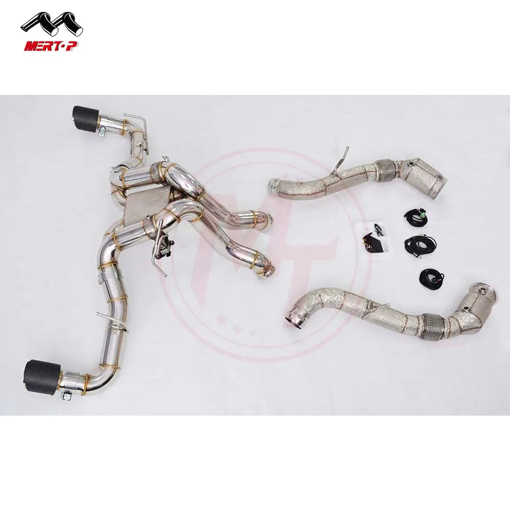  Выхлопная труба Mertop valvetronic catback + теплозащитная для MCLAREN 570S