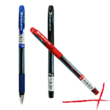M&G Stick Gel Pen Black 0.38mm Comfort Rubber Grip School Office Stationery Supply Simple Design Good Price Gel Pen