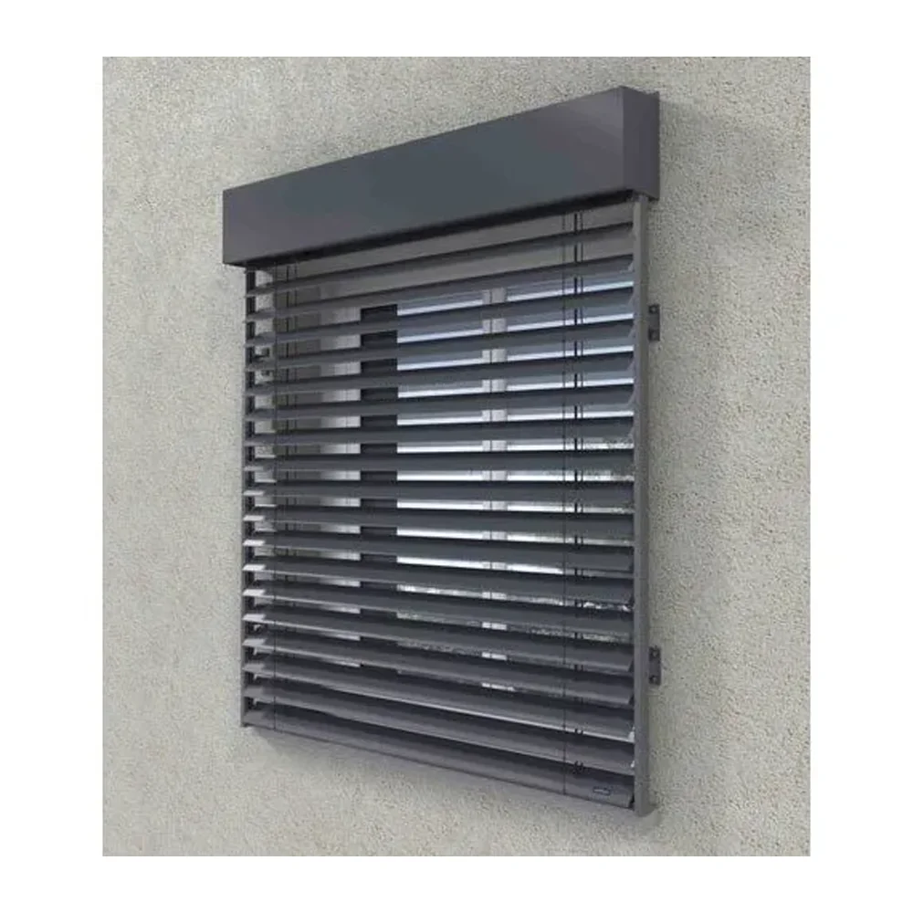 Custom Remote Control Sun Shades Outdoor Blinds for Porch Waterproof Windproof Aluminium Blind