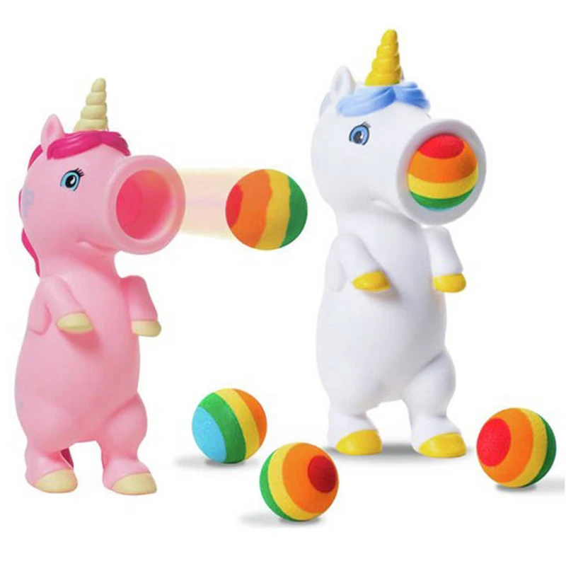 Funny Animal Pop Out Foam Balls Unicorn Squeeze Shoot Ball Kids Fidget Toys Stuff Weird Gadgets Autism Sensory Anti stress Toy