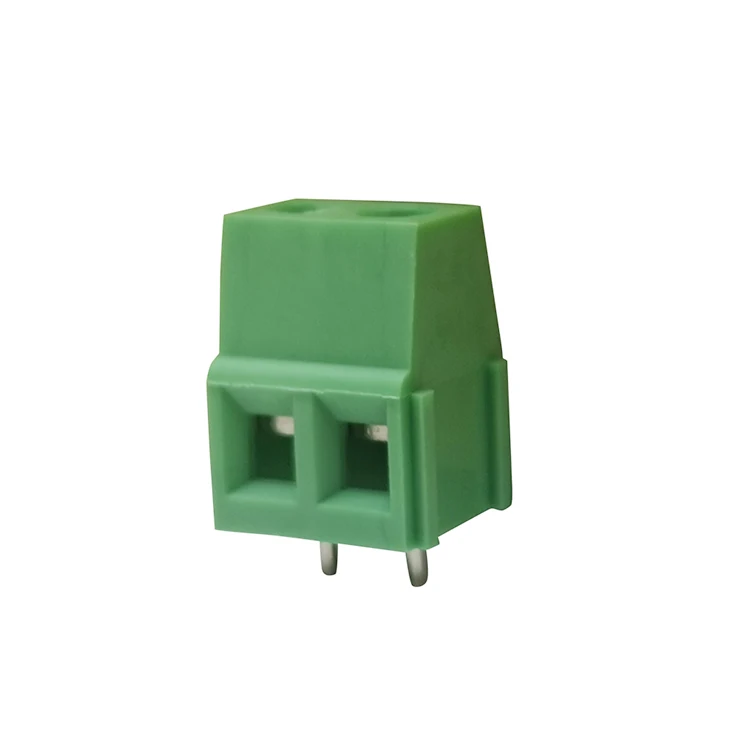 H128V 5.08 MM PITCH 2 way  plc  electrical terminal blocks 2 pole Straight Pin Spliced  PCB screw terminal block