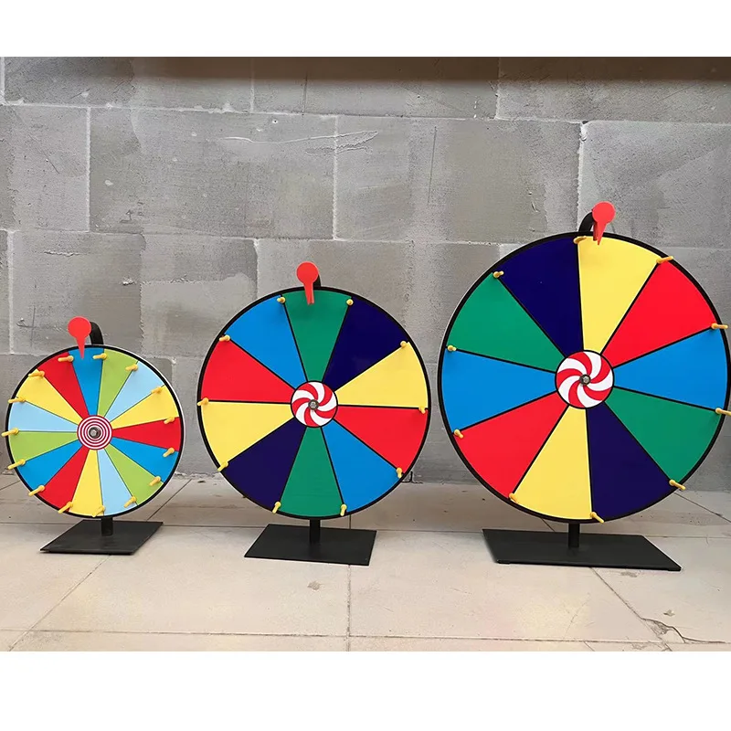 30cm Lottery Activity Turntable Draw Spining Prize Lucky Spin Wheel of Fortune Game Color Dry Erase Lucky Wheel Game Machine