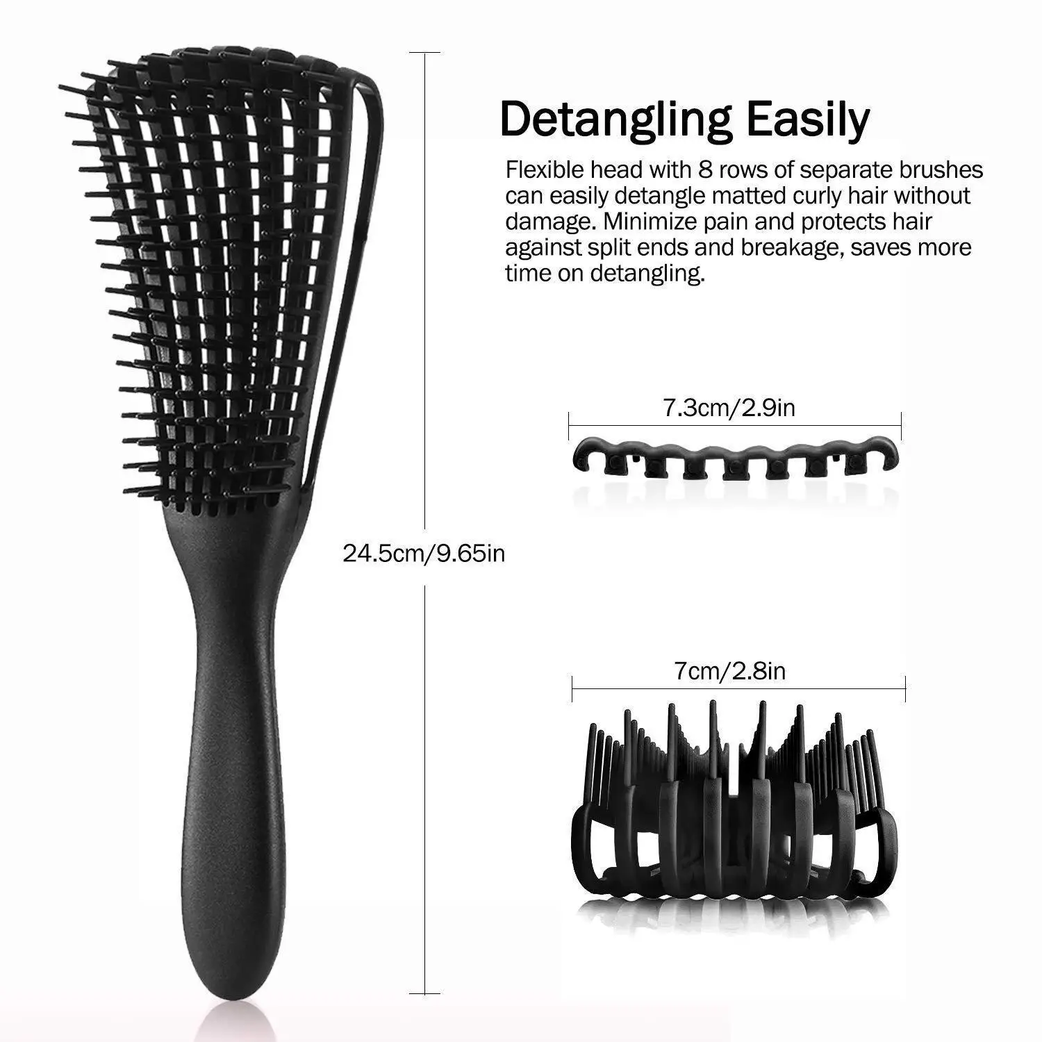 Wholesale Soft Massage Beauty Hair comb Women Detangling Hair Brush for Wet&Dry Thick Hair