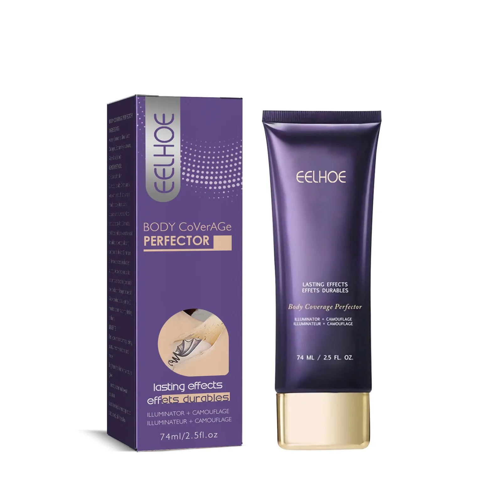 Eelhoe Private Label Waterproof Body Full Coverage Tattoo Concealer (New) Cream High Definition Concealer