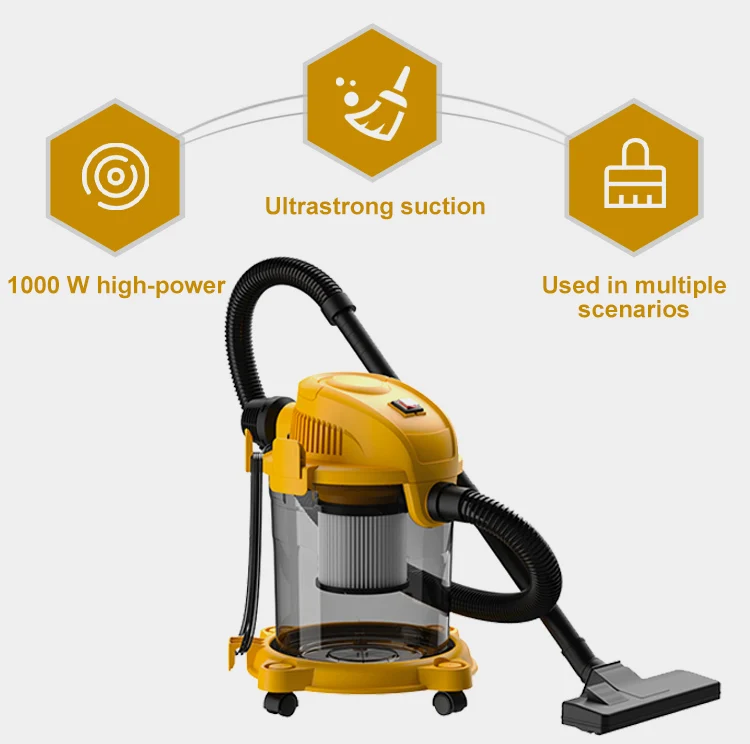700-2000W Powerful Factory Direct-sale Carpet Floor Vaccum Cleaner Dry and Wet Blow Vacuum Cleaner