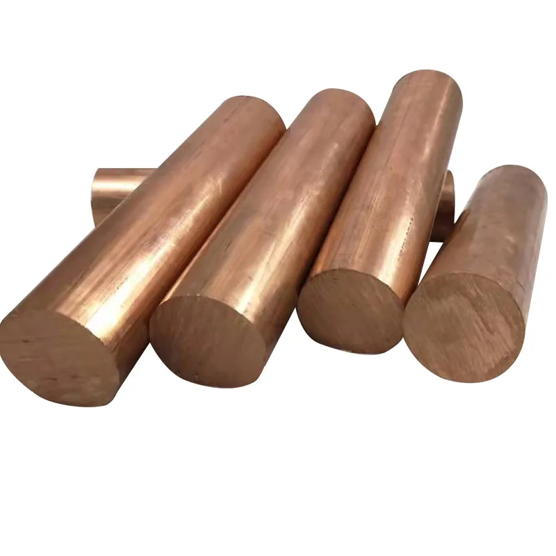 99.99% Purity Copper Bar Copper Rods Tp1 Tp2 2.1293 Copper Square Bar Solid Round