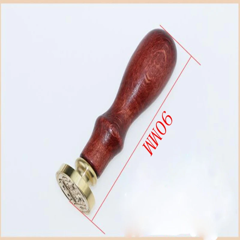 custom wax sealing stamp with classic wooden handle for envelope wedding invitations