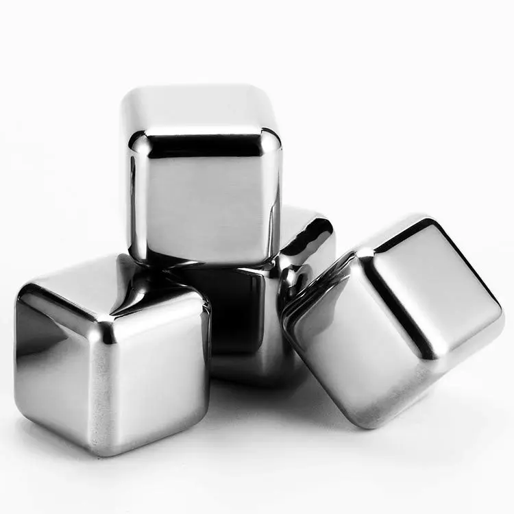 Whisky Chilling Wine Stones Reusable Stainless Steel Ice Cube Beer Accessories Ice Cubes Set