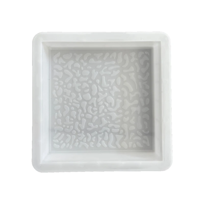 Plastic mold for sidewalk tiles, Buddha bead tiles, park decorative tiles, cement prefabricated plastic mold 40*40*2.5
