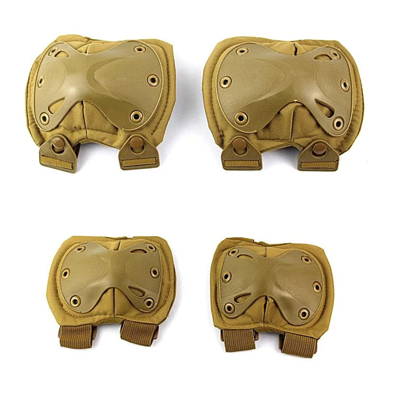 Combat Tactical Hard Knee & Elbow Pads Protection Hunting Sports Safety Pads For Outdoor