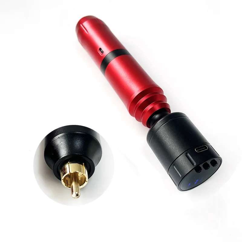 Tattoo Portable Power RCA Battery Wireless Use USB Charge Mini 1500mah LCD Display Tattoo Machine Grip Pen