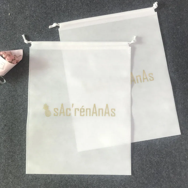 Высококачественные нетканые сумки для покупок пучковые с собственным логотипом