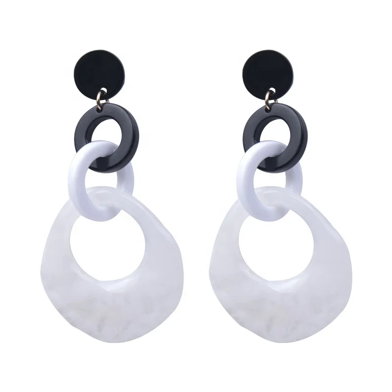 Factory Customized Round Shape Earrings Jewelry Handmade Jadeite Charm Dangle Earrings Jewelry