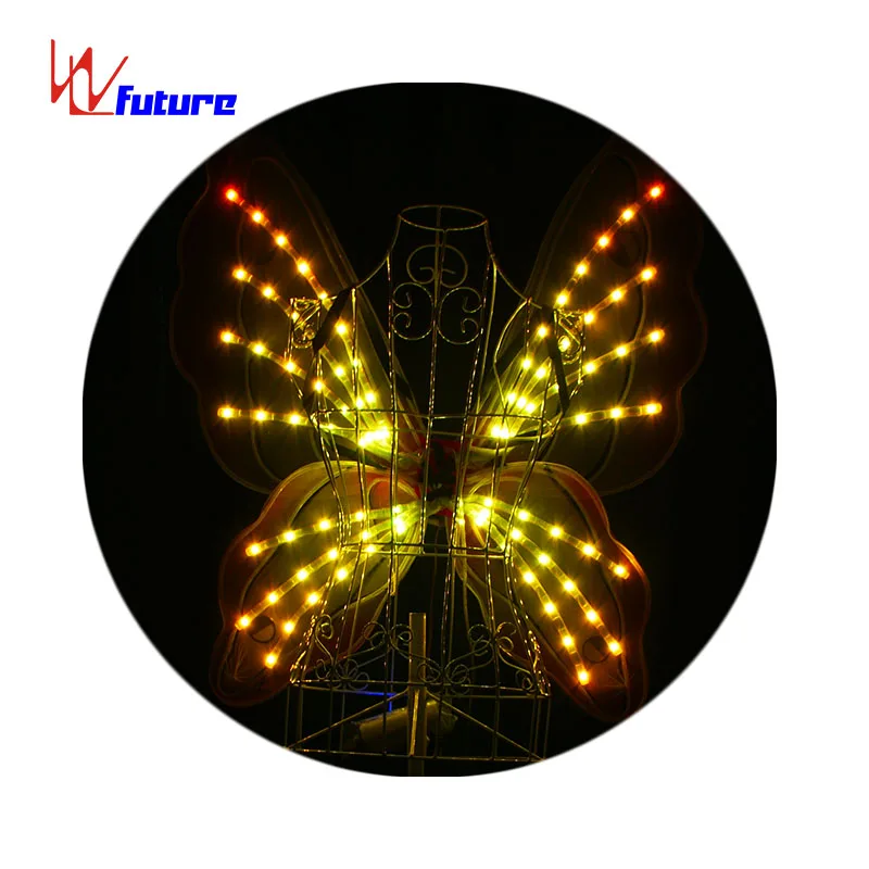 Wireless Control LED Wings Novel Programmable Butterfly Dance Performance Costume for Adults Festive Stage Belly Dance Prop