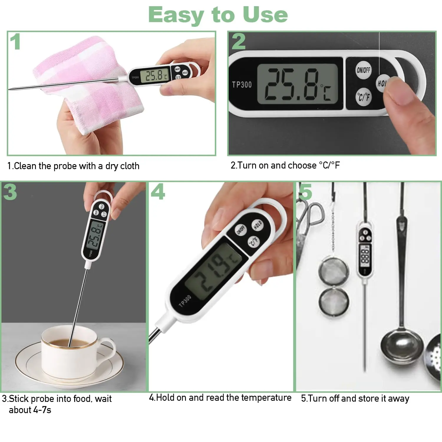 Ten-in-One Water Test Pen for TDS/EC/PH/Salinity Conductivity Measurement Industrial Salinometer