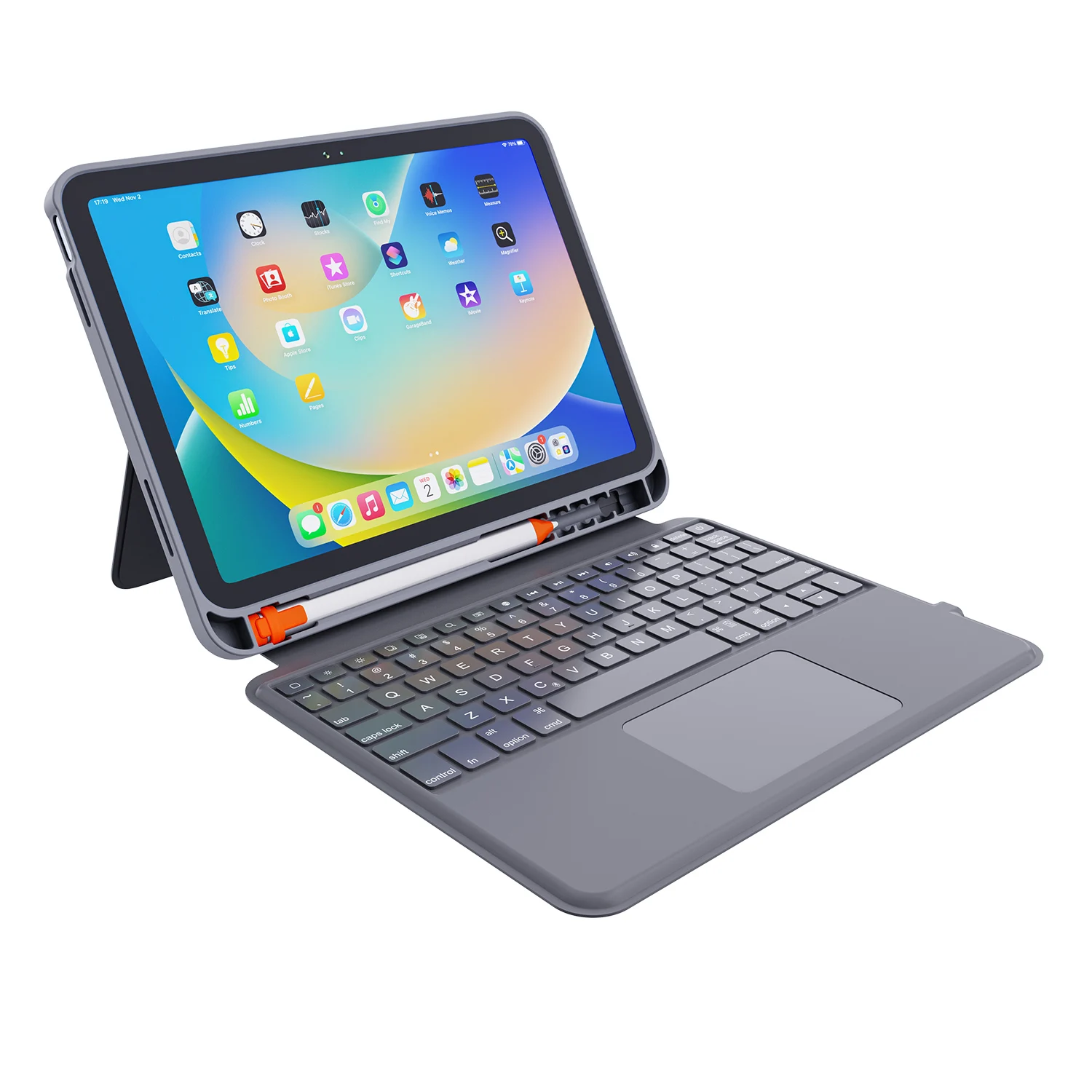Chinese Wireless Bluetooth Tablet Phone Keyboard 78 Key Case With Keyboard For Ipad With Touch Screen