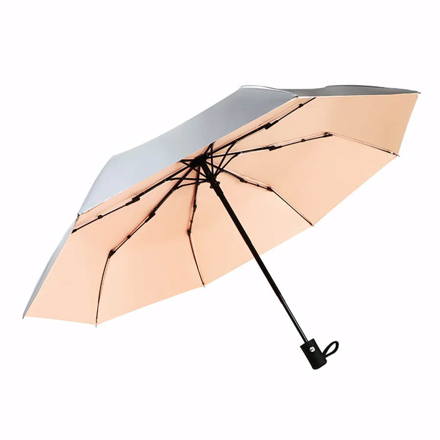 Fully Automatic Titanium Silver Umbrella Sunscreen Umbrella For The Rain Dual-Purpose UV Umbrella