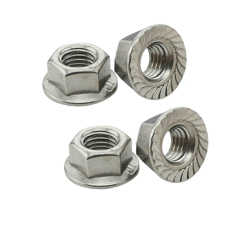 Flange Nut M24 Stainless Steel 304 Serrated Hex Lock Nuts
