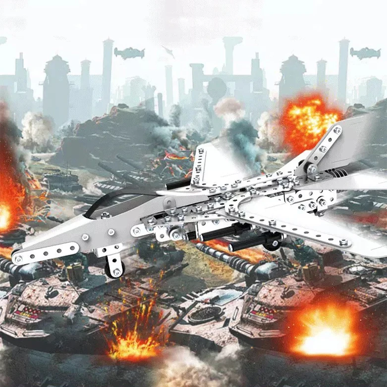 Hot Sale Kids Alloy Jigsaw ABS Assembly Kids Unisex 3D Puzzle Metal DIY Crafts Stereo